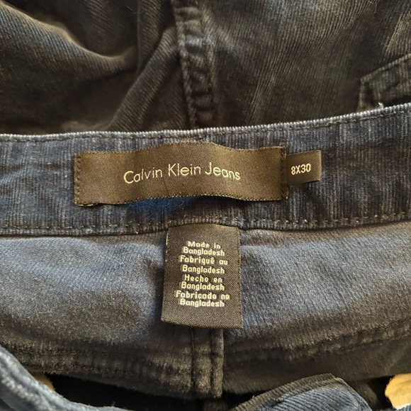 Calvin Klein Jeans Women’s Ultimate Skinny Corduroy Dark Teal 8x30 Pants. - Picture 6 of 6